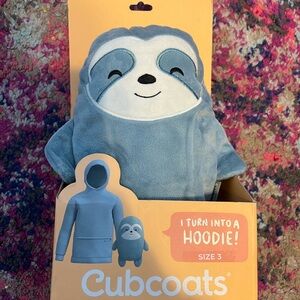 Cubcoats Blue Sloth Hoodie NIB 3